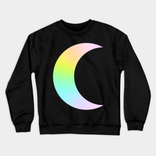 Pastel Rainbow Ombre Moon Crewneck Sweatshirt